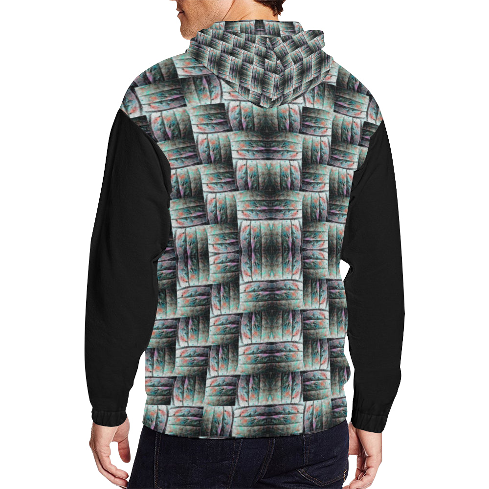 Men's All Over Print Full Zip Hoodie By ChuArts