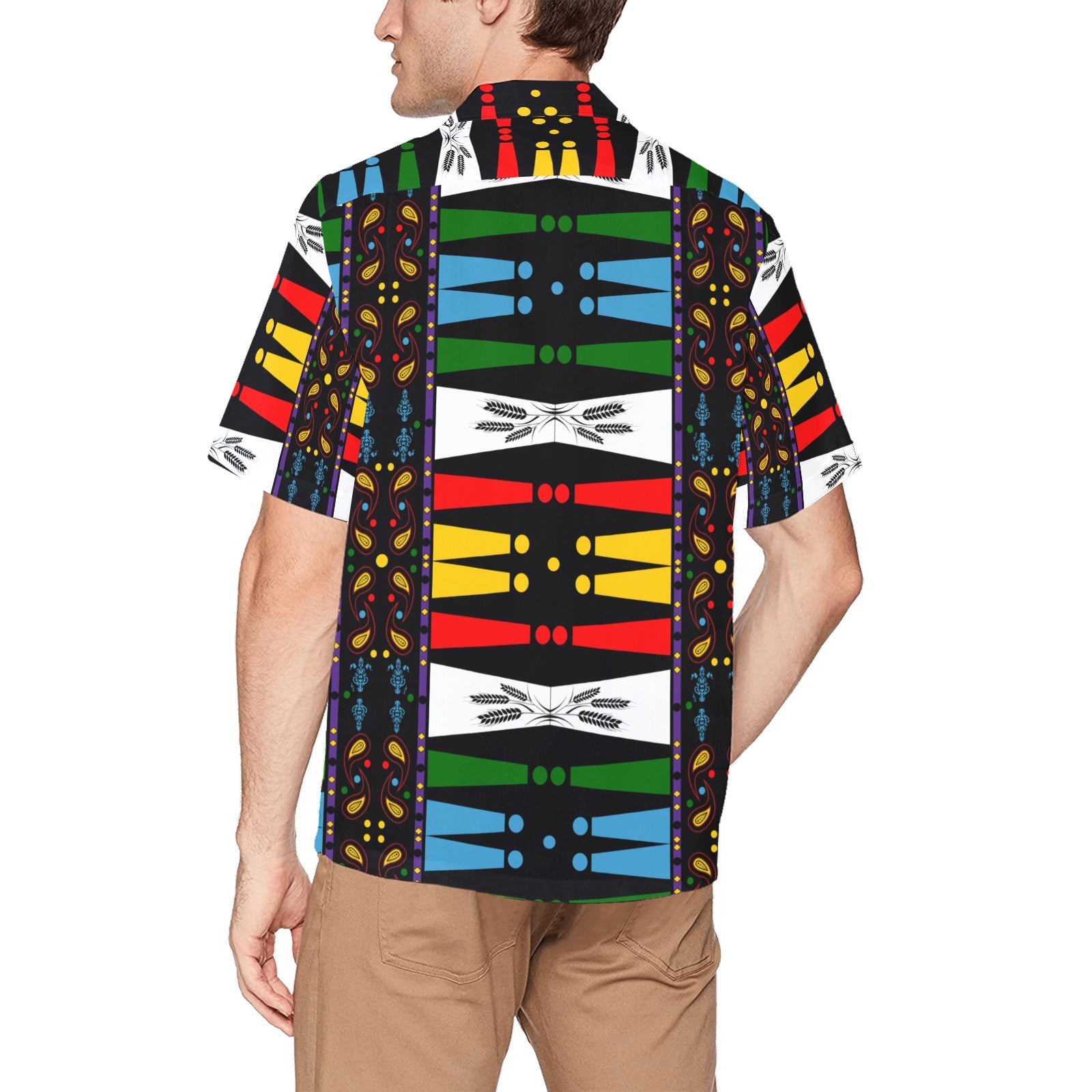 Men's shirt With Chest Pocket "Native Print" for 2022
