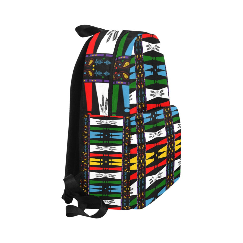 "Native Print" Unisex Nylon Backpacks By ChuArts