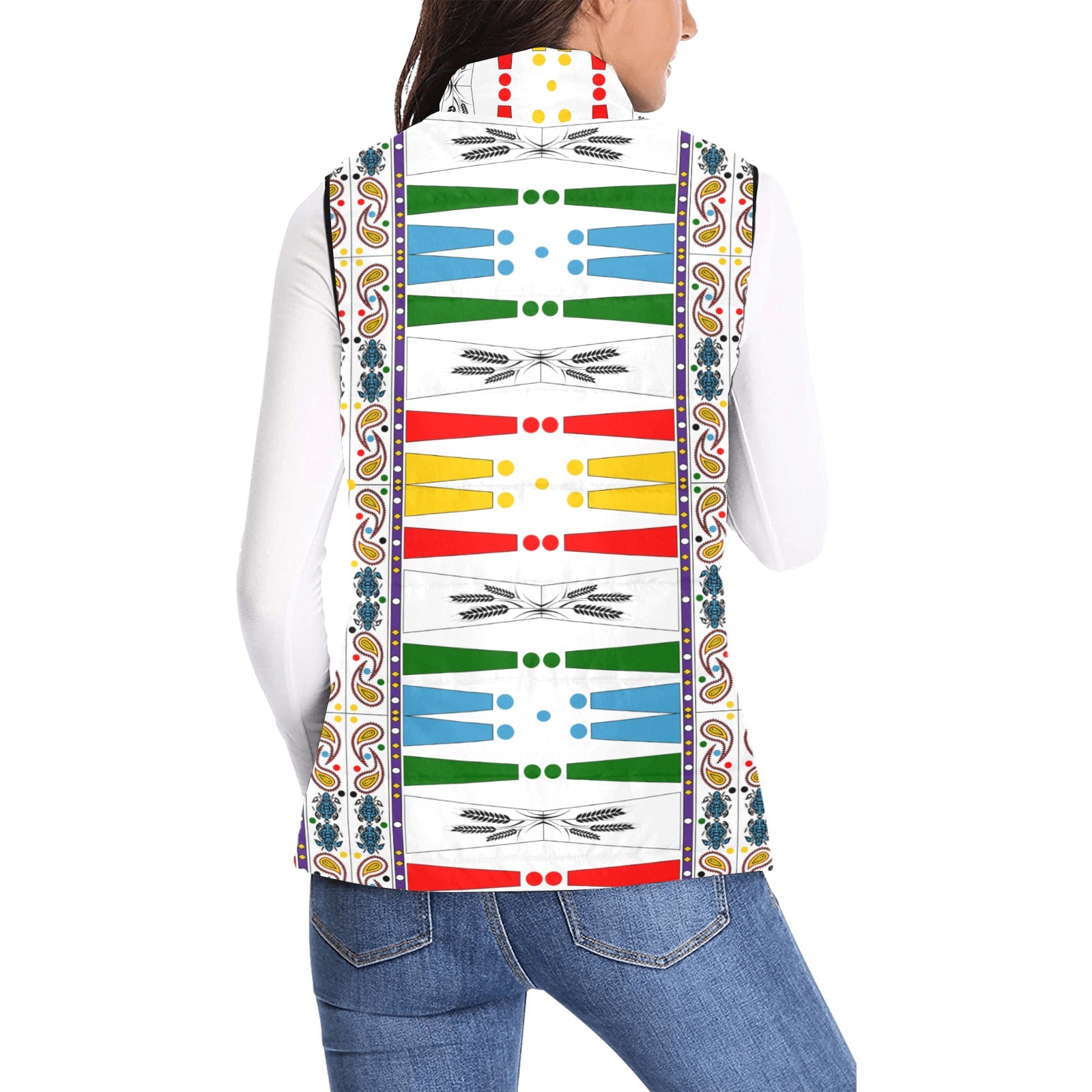 ChuArts "Native Print" Unisex Padded Vest (ModelH44)