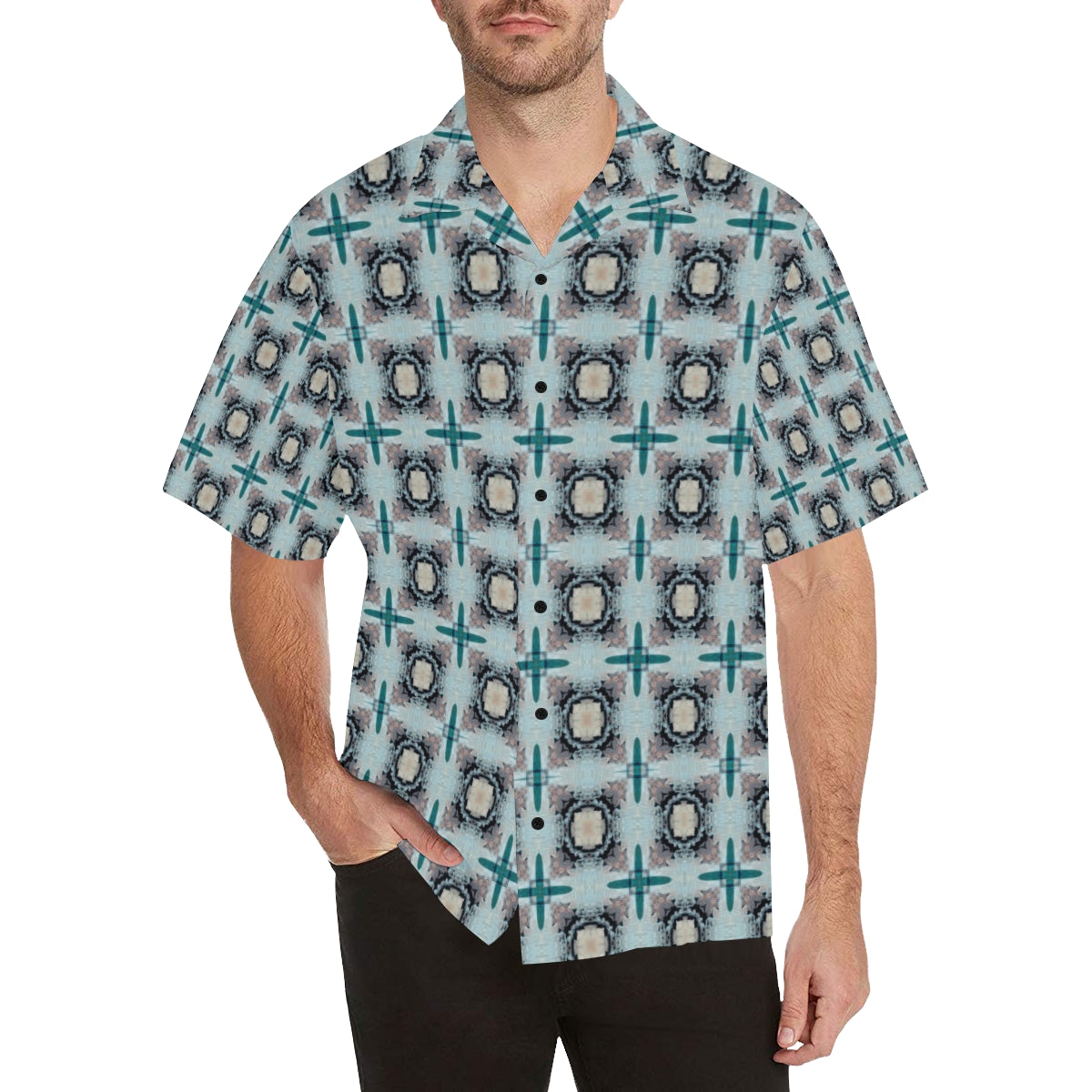 ChuArts Men's All Over Print Hawaiian Shirt