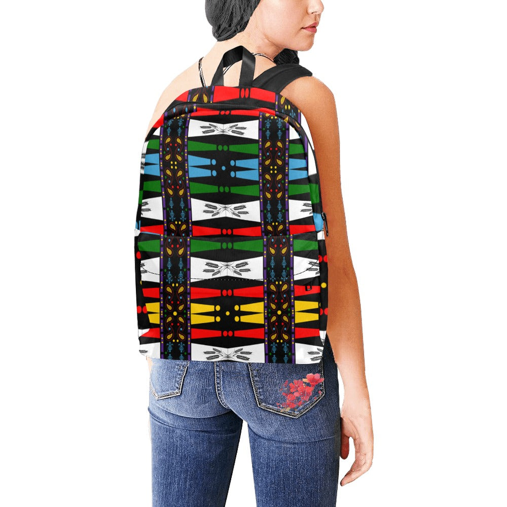 "Native Print" Unisex Nylon Backpacks By ChuArts